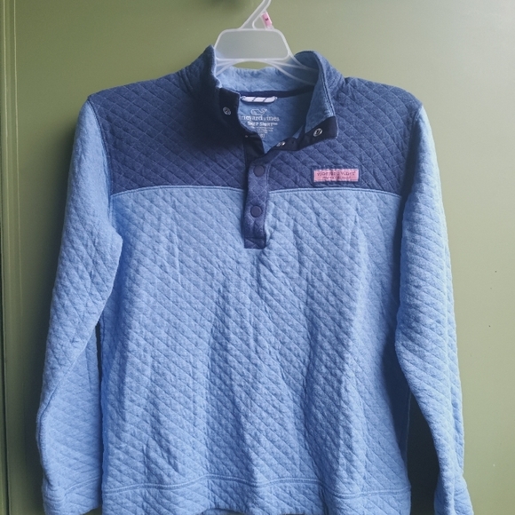 Blue Quilted kids shep shirt - Picture 1 of 14